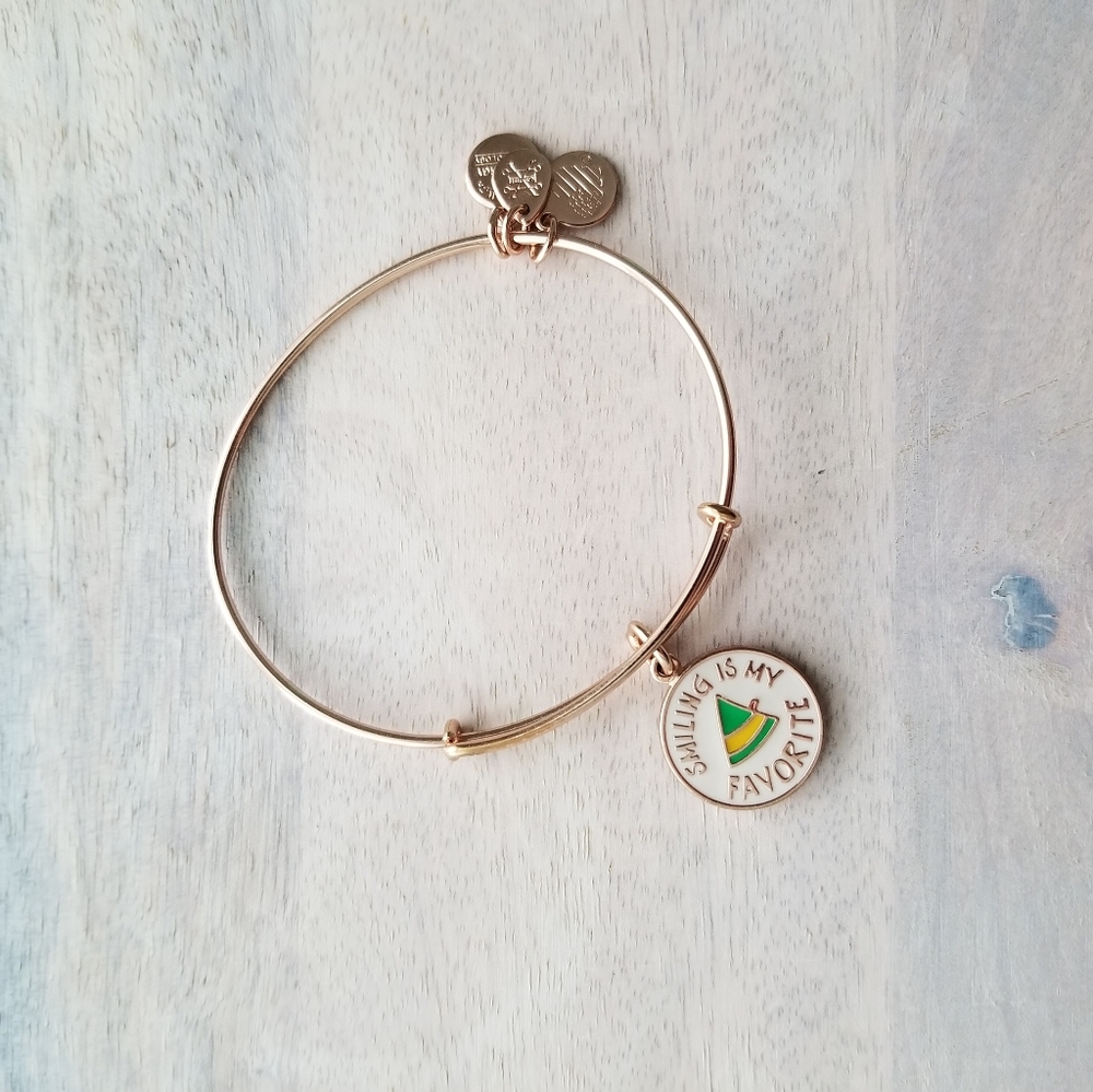 Rose Gold Alex and Ani Elf Bangle